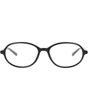 GD Collection Oval Plastic Eyeglasses Online - Black