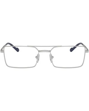 Vogue Eyewear Rectangle Metal Eyeglasses Online - Black