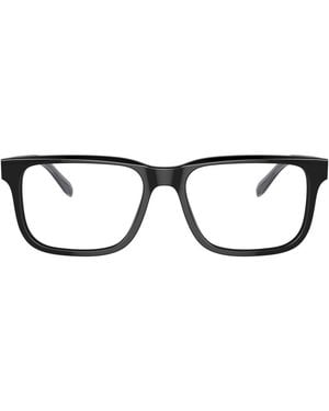 Emporio Armani Rectangle Acetate Eyeglasses Online - Black