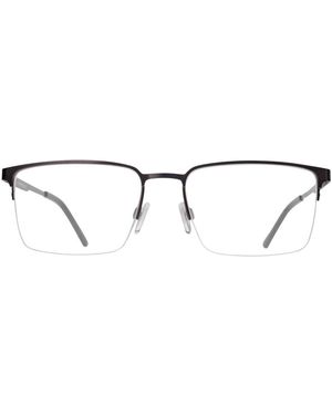 GD Collection Rectangle Metal Eyeglasses Online - Black