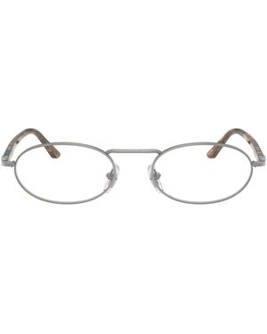 Persol Oval Metal Eyeglasses Online - Black