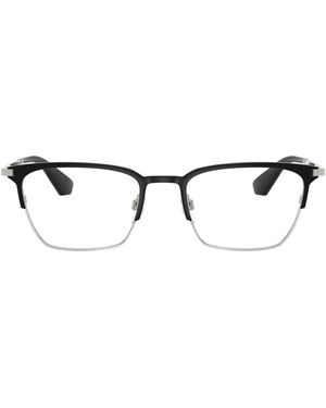 Burberry Rectangle Metal Eyeglasses Online - Black