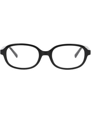 GD Collection Oval Plastic Eyeglasses Online - Black