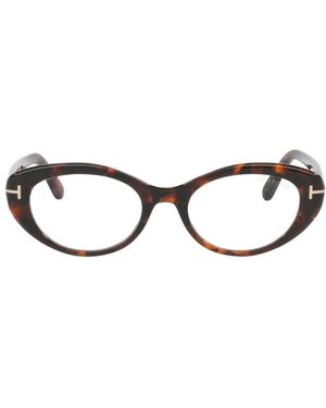 Tom Ford Oval Acetate Eyeglasses Online - Black