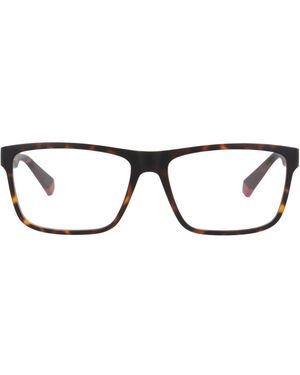 Polaroid Rectangle Plastic Eyeglasses Online - Black