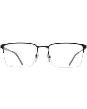 GD Collection Rectangle Metal Eyeglasses Online - Black