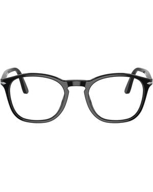 Persol Square Acetate Eyeglasses Online - Black