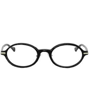 London Retro Oval Acetate Eyeglasses Online - Black