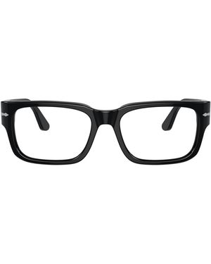 Persol Rectangle Acetate Eyeglasses Online - Black
