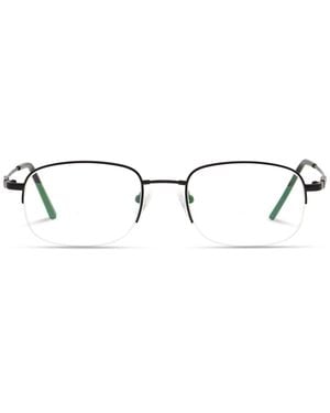 Oublie Oublie Semi-Rimless Square Eyeglasses - Black