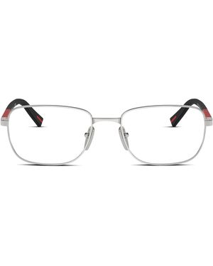 Prada Metal Square Eyeglasses - Black