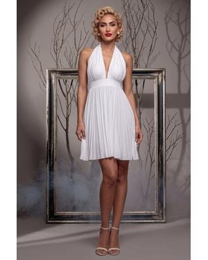 Goddiva Multiway A-Line Mini Hollywood Bombshell Halloween Costume - Gray