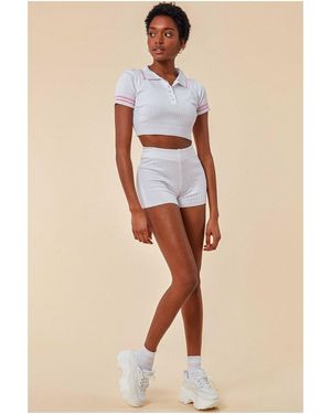 Cosmochic Crop Top & Short Loungewear Set - Natural