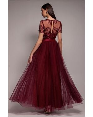 Goddiva Embroidered Sequin & Mesh Maxi Dress | Lyst UK Goddiva Embroidered Sequin & Mesh Maxi Dress | Lyst UK