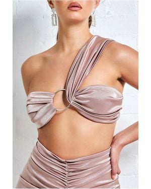 Goddiva Ring Detail Bralette - Multicolor