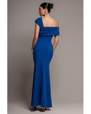 Goddiva One Shoulder Evening Maxi Dress in Green | Lyst UK