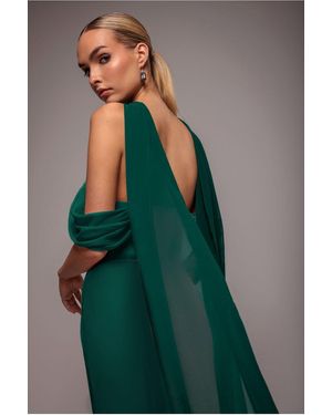 Goddiva Chiffon Scarf - Green