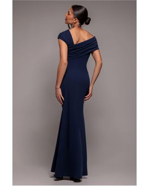 Goddiva One Shoulder Evening Maxi Dress in Green | Lyst UK