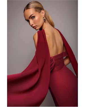 Goddiva Chiffon Scarf - Red