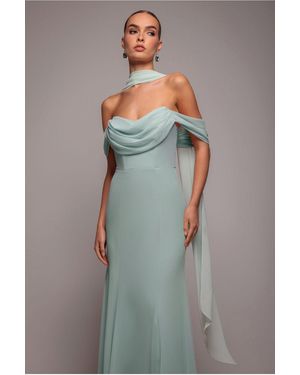 Goddiva Chiffon Scarf - Grey