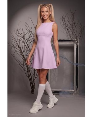Goddiva Sleeveless A-Line Mini 90S Pop Princess-Inspired Halloween Costume - Gray