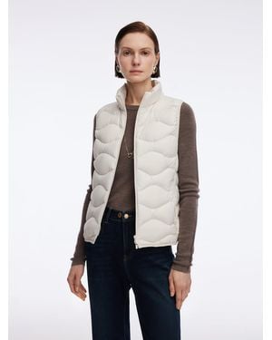 GOELIA Lightweight Packable Zip-Up Goose Down Vest - Blue