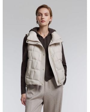 GOELIA [Preview] Lightweight Goose Down Vest - Natural