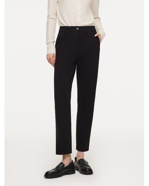 GOELIA Stretch Slim Fit Ankle-Length Pants - Black