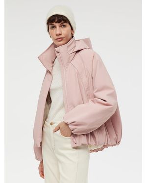 GOELIA Lightweight Hooded Goose Down Parka - White