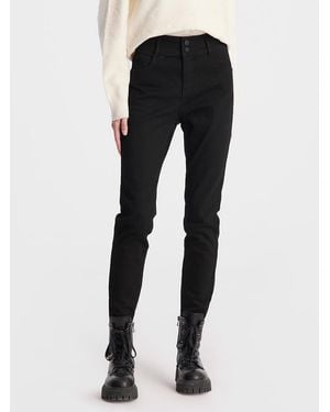 GOELIA High-Waist Sheath Jeans - Black