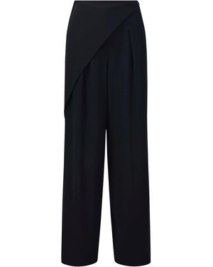 GOELIA [Preview] Acetate Blend Wide Leg Pants - Blue
