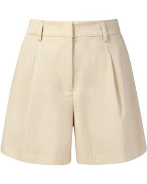 GOELIA [Preview] Cotton Blend A-Line Shorts - Natural