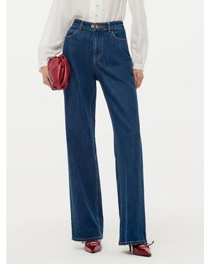 GOELIA Denim Adjustable Waist Jeans - Blue