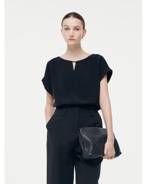 GOELIA Triacetate Cut Out Top - Blue