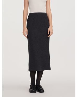 GOELIA Back Slit Column Knit Skirt - Multicolor