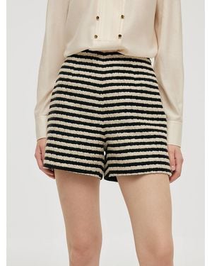 GOELIA Tweed Shorts - Black