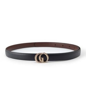 GOELIA Go Letter Leather Belt Size Small - White