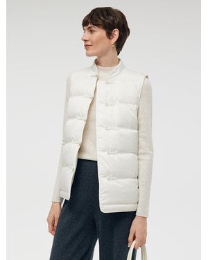 GOELIA New Chinese-Style Goose Down Vest - White