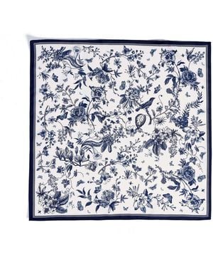 GOELIA 14Mm Mulberry Silk Scarf - Blue