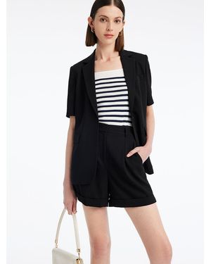 Half blazer black deals