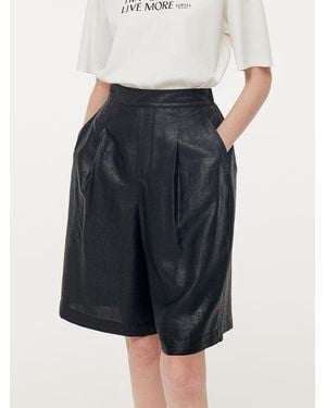 GOELIA 16Mm Xiang Yun Silk Knee Length Shorts - Blue