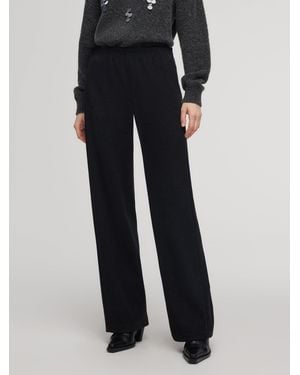GOELIA [Preview] Stretch Loose Straight Leg Pants - Black