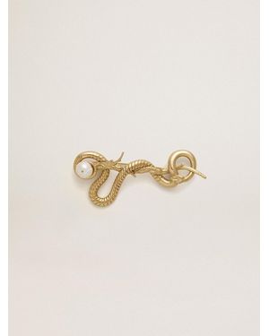 Golden Goose Broche Cny Or Antique En Forme De Serpent, Taille - Neutre