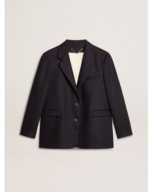 Golden Goose Blazer Monopetto Da Donna - Blu