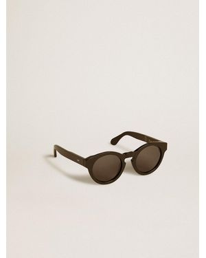 Golden Goose Square Style Panthos Sunglasses With Frame And Lenses - Natural