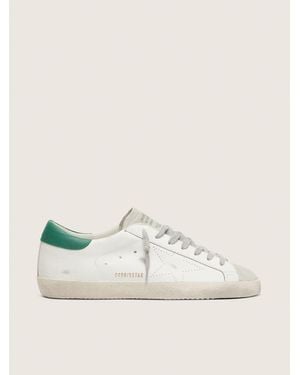 Golden Goose Super-Star With Perforated Star And Heel Tab - Natural