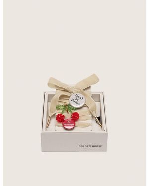 Golden Goose Skins Laccio Rosa Cipria Con Charm E Spille, Donna, Taglia - Neutro