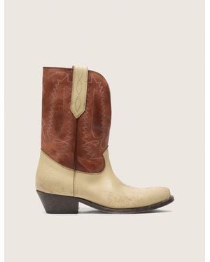 Golden Goose Bottes Basses Wish Star Pour Femme En Cuir Et Marron Avec Broderies, Femme, Taille - Neutre