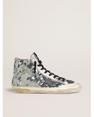 golden  限定ストーン装飾ハイトップスニーカー【sale】 GOLDEN GOOSE ゴールデングース スニーカー SKY STAR スカイ