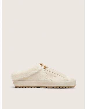 Golden Goose Super-Star Sabots - Natural